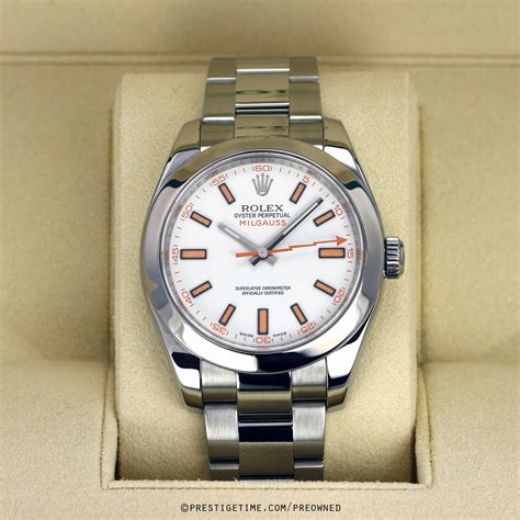 ladies pre owned Rolex Milgauss